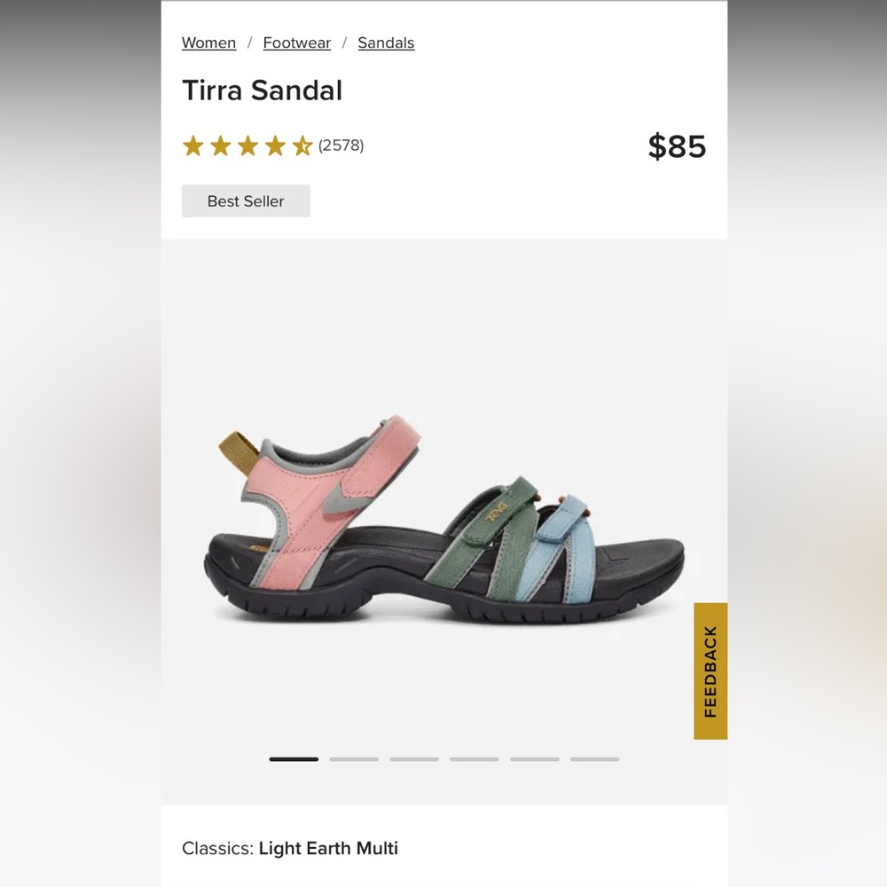 Teva Tirra Sandal - Women’s Size 8